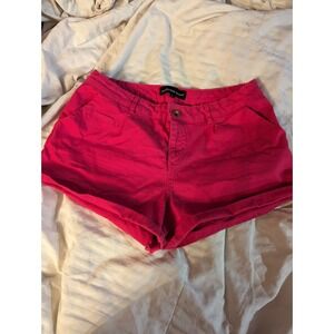 Ambience Apparel womens L pink stretchy shorts